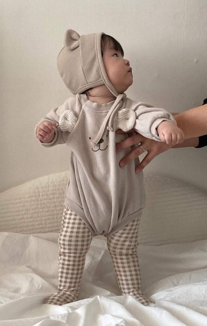 Baby Wearing Beary Romper | Little Giggles