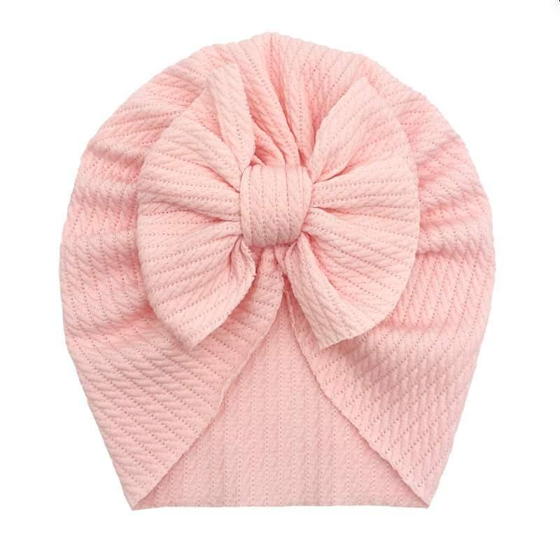 Light Pink Cotton Bow Turban