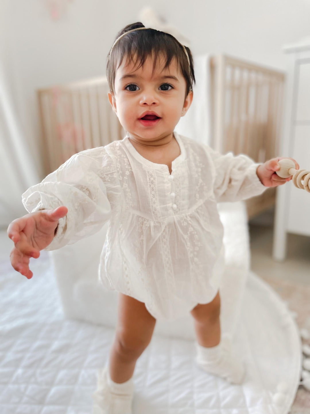 White Louisa Romper | Image 4