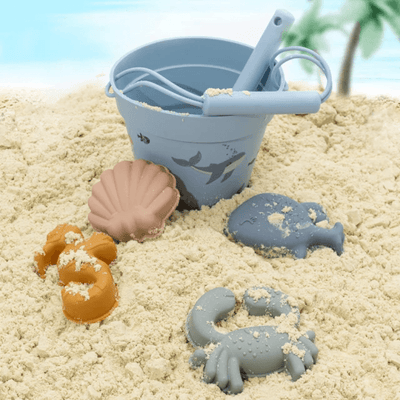 Blue Ocean Silicone Beach Set | Image 1 | Little Giggles