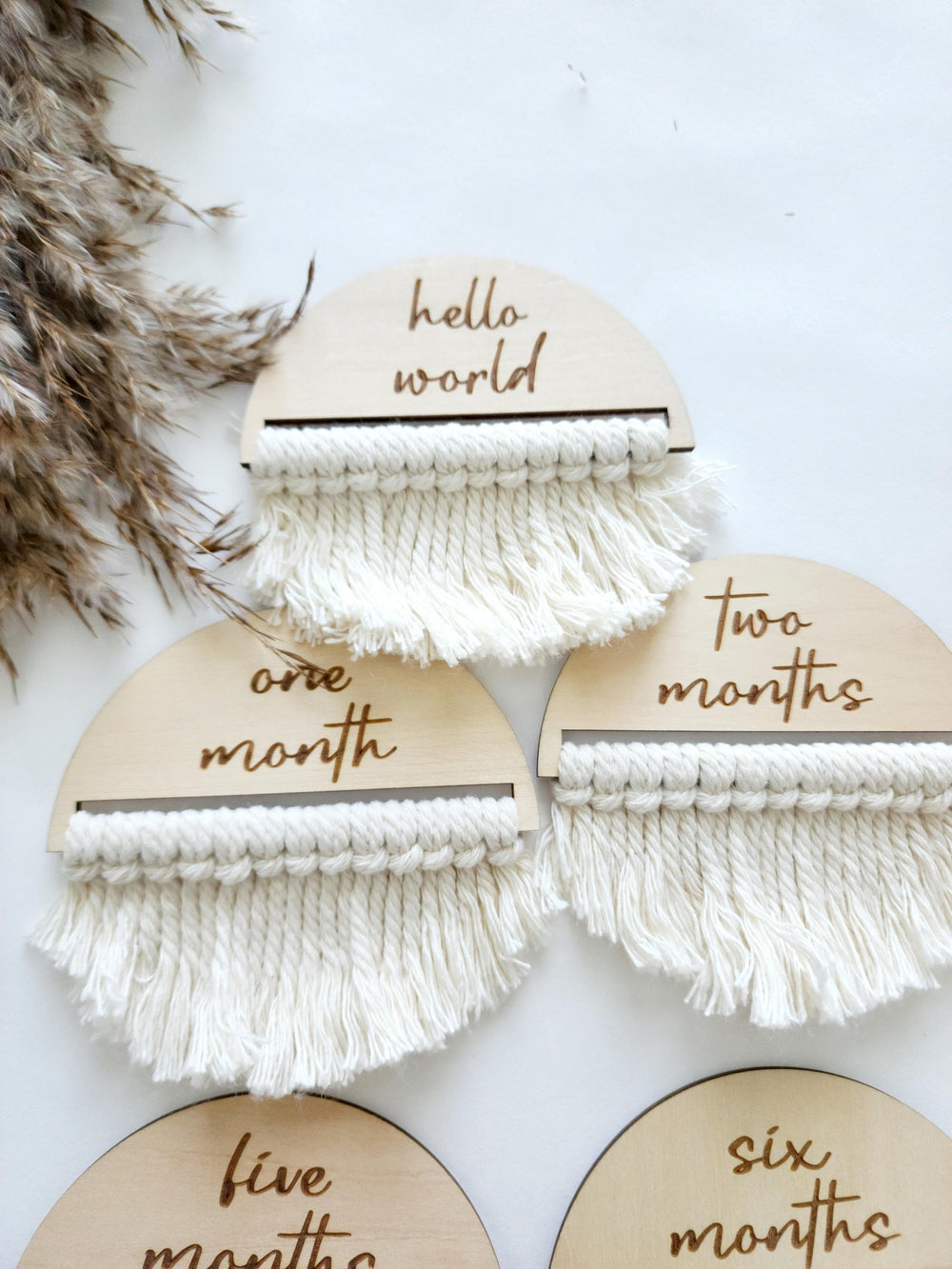 Macrame Milestone Discs | Image 2