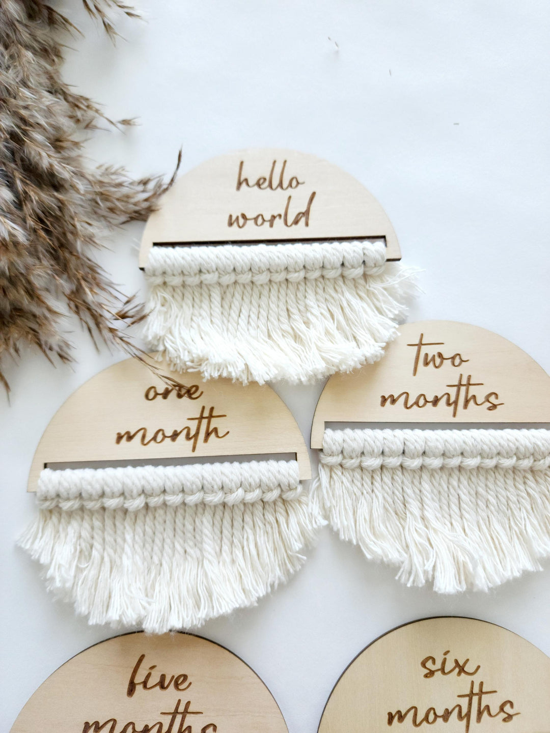 Macrame Milestone Discs | Image 2