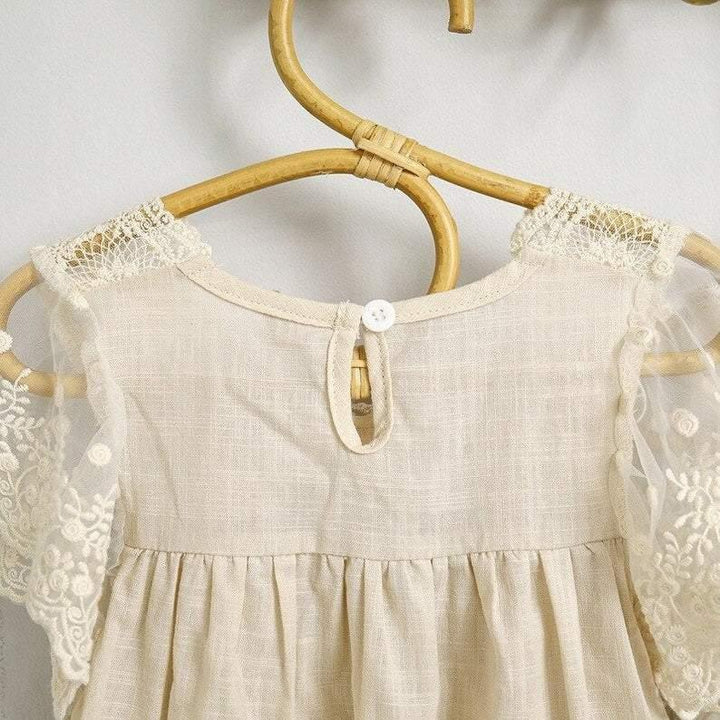 Rosie Cream Lace Romper | Image 7