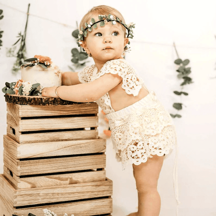 Lace Drawstring Romper | Image 2