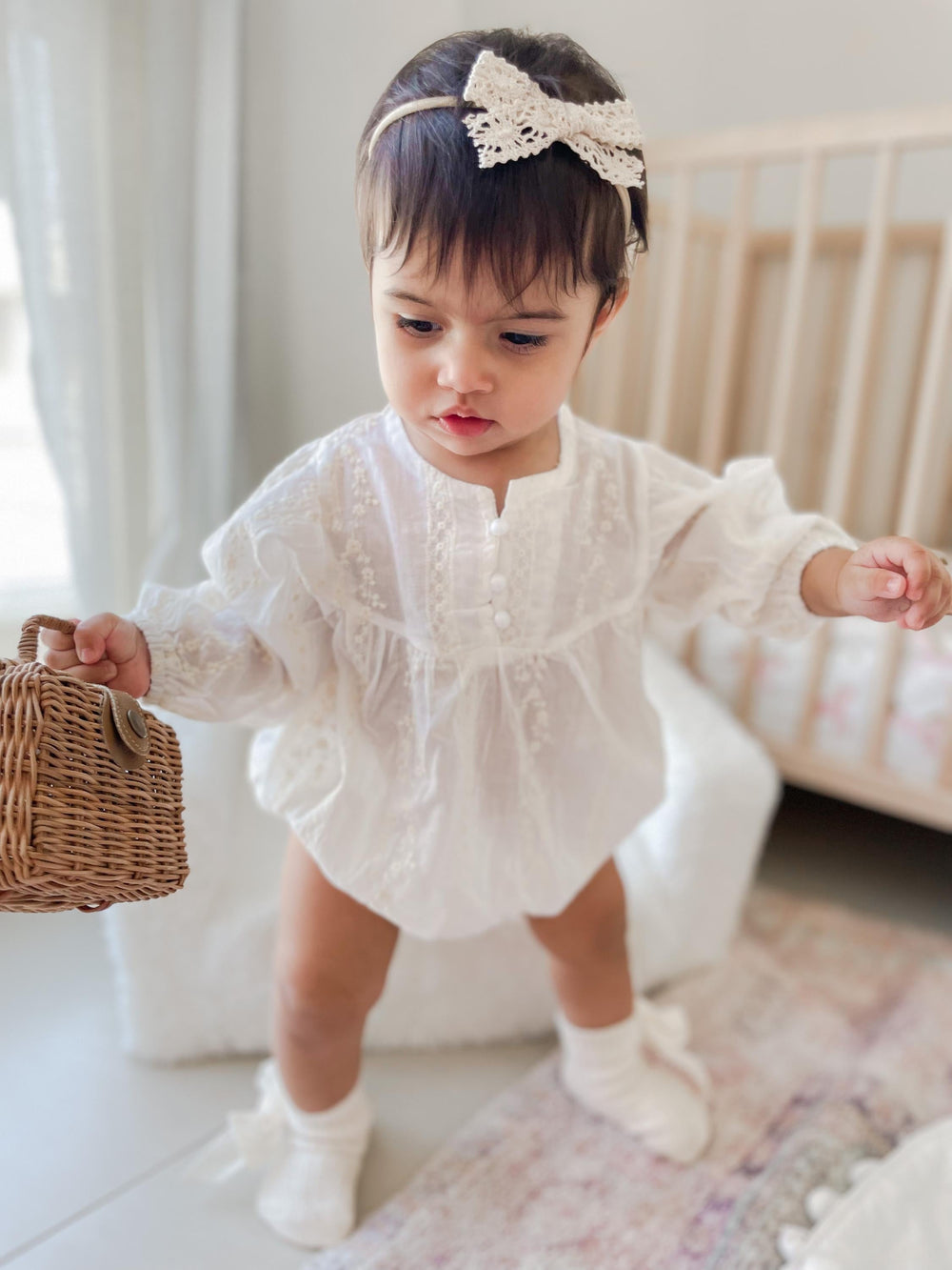 White Louisa Romper | Image 1