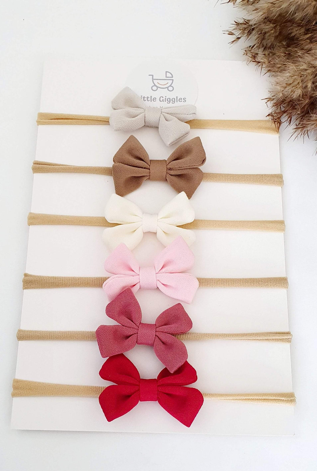 Pretty Pinks Headbow - Pack of 6 | Image 1