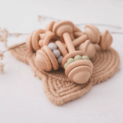 Wooden Teething Rattles