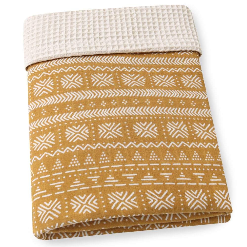 Yellow Bamboo Cotton Blanket