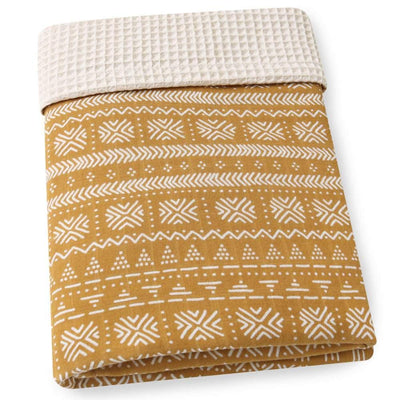 Yellow Bamboo Cotton Blanket