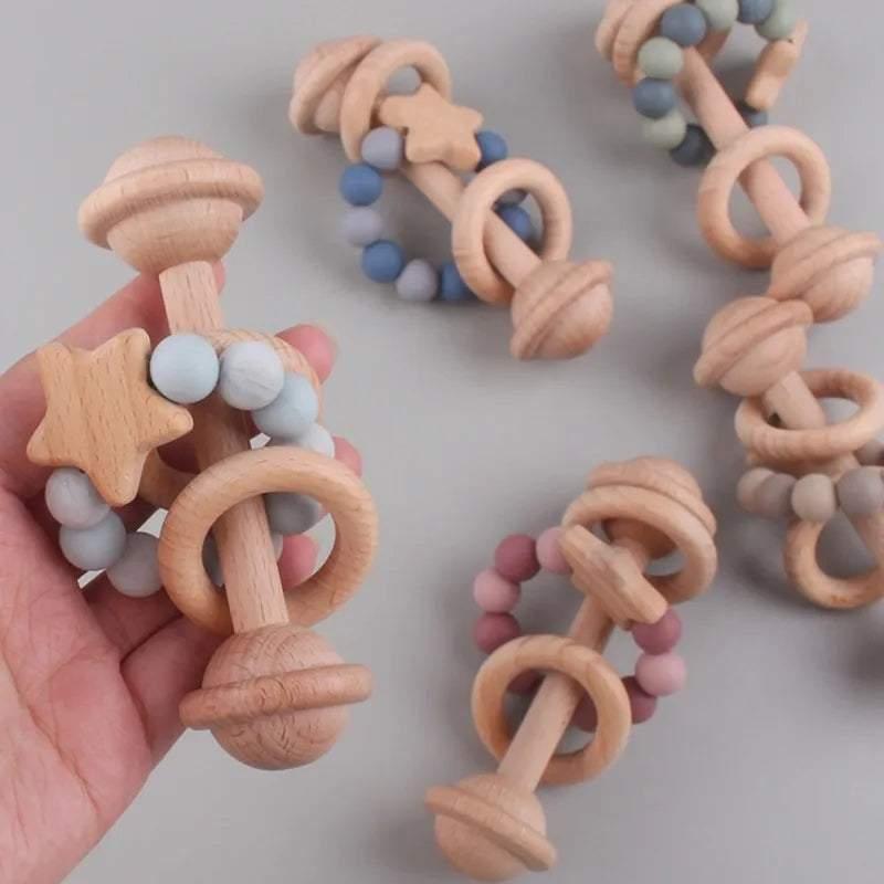 Star Baby Rattle and Pacifier Set | Little Giggles UAE