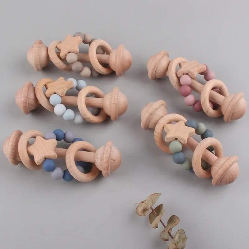 Star Baby Rattle and Pacifier Set | Little Giggles UAE