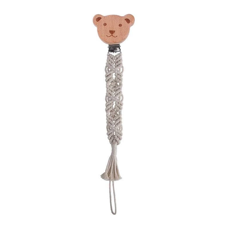 Bear Pacifier Clip | Little Giggles