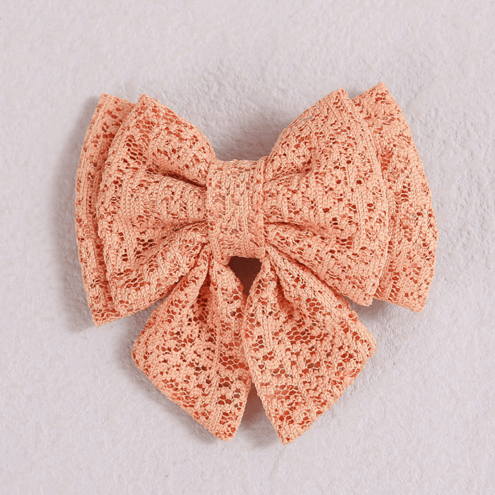 Ana Lace Peach Hairclip