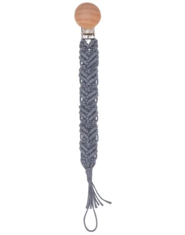 Blue Arrow Woven Pacifier Clip